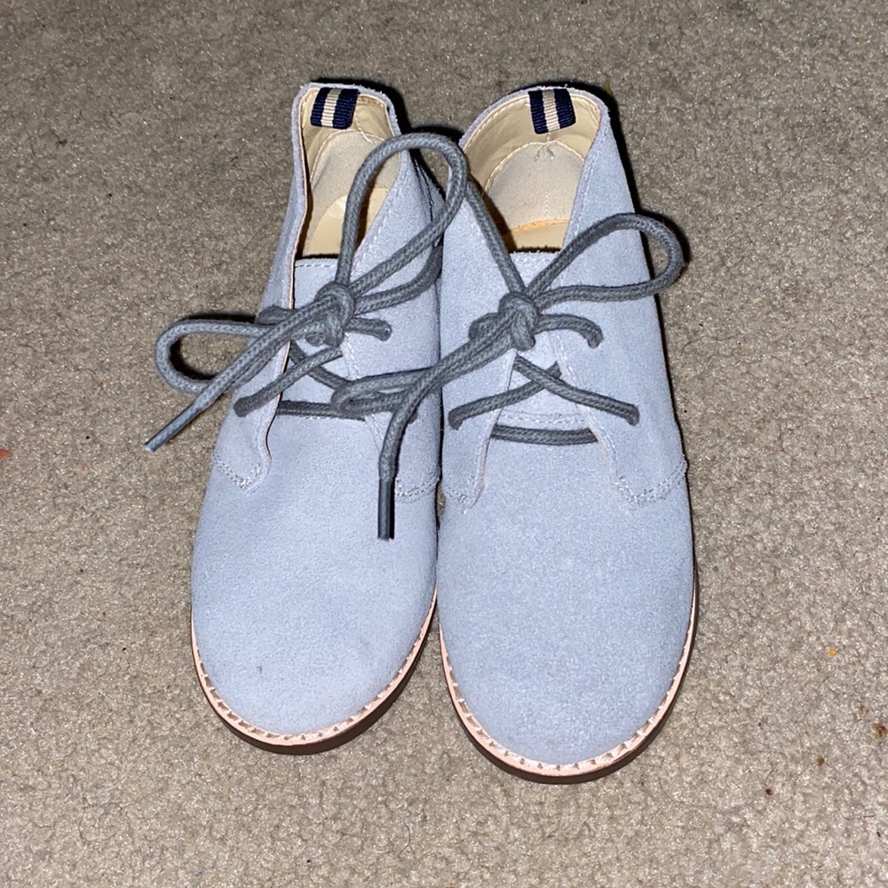 Toddler Boys suede dress shoes.